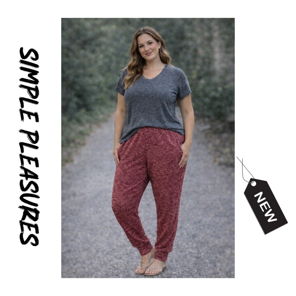 NWT simple pleasures women’s soft cuffed lounge/pajama bottoms size L